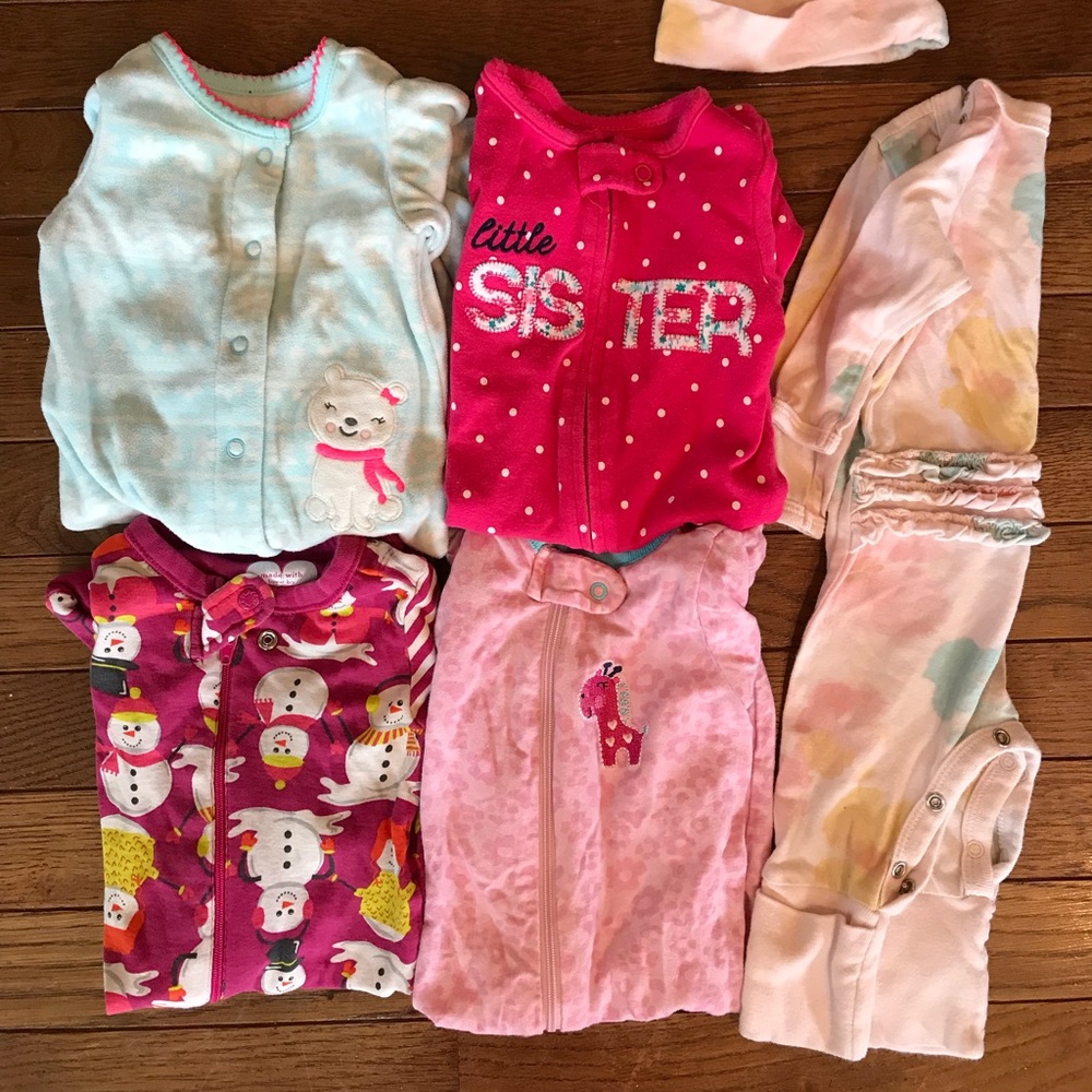 0-3m girl clothes EUC
